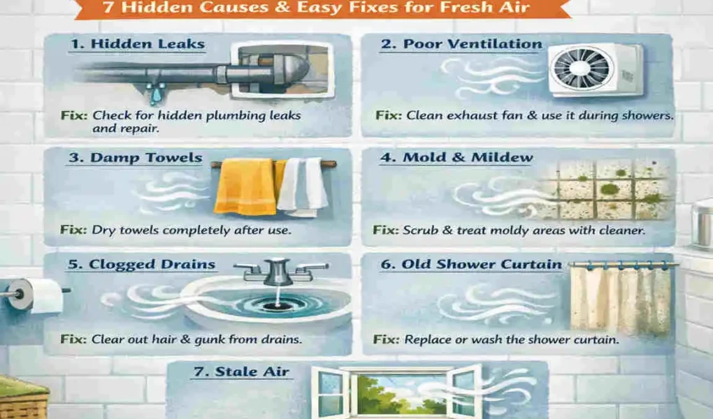 Why Does the Bathroom Smell Musty? 7 Hidden Causes & Easy Fixes for Fresh Air House