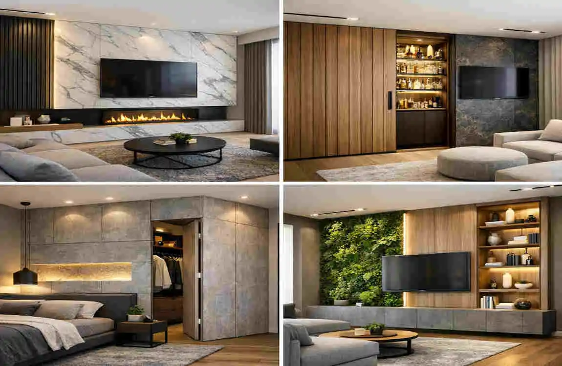 Modern false wall house ideas interior