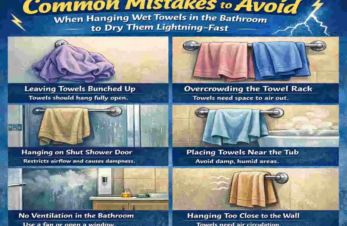 How to Hang Wet Towels
