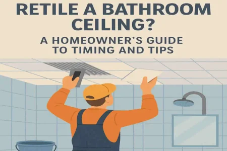 How long to retile a bathroom ceiling