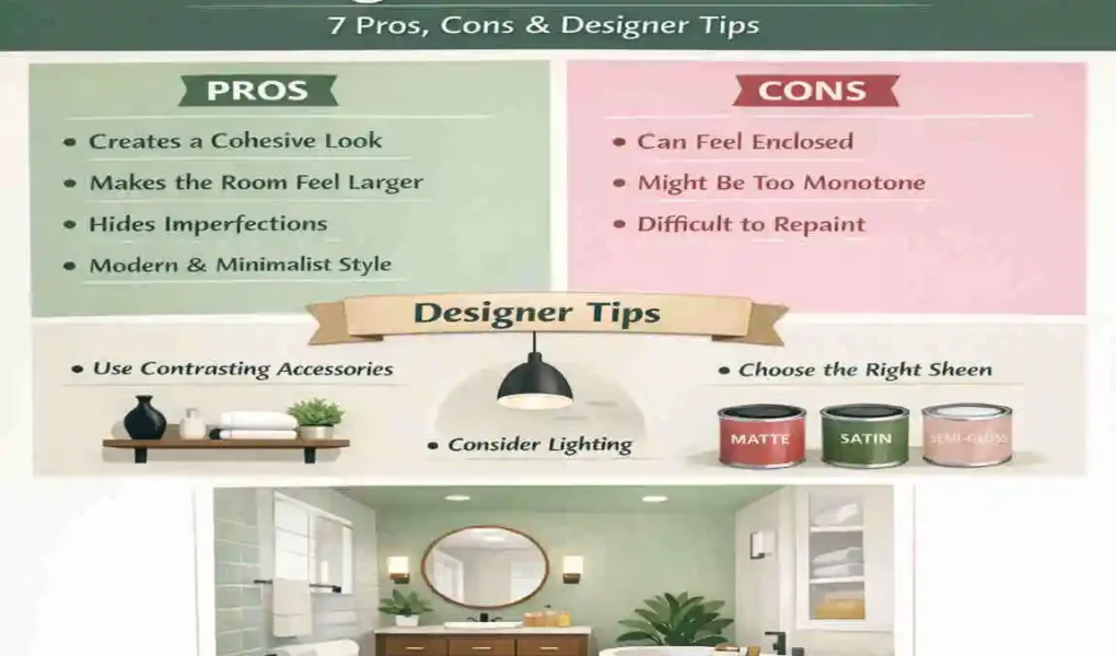 should bathroom ceiling be same color as walls