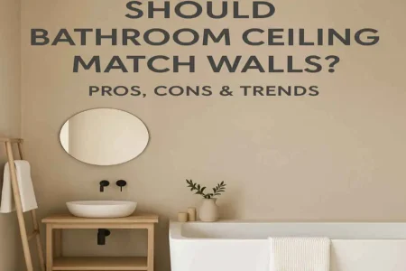 Should Bathroom Ceiling Match Walls? House Design Pros, Cons & Trends