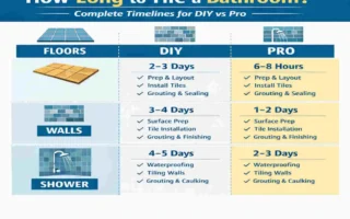 How Long to Tile a Bathroom
