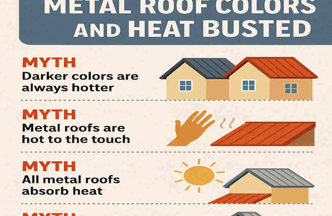 Are Different Color Metal Roofs Hotter on Your House? Dark vs Light Heat Myths Busted