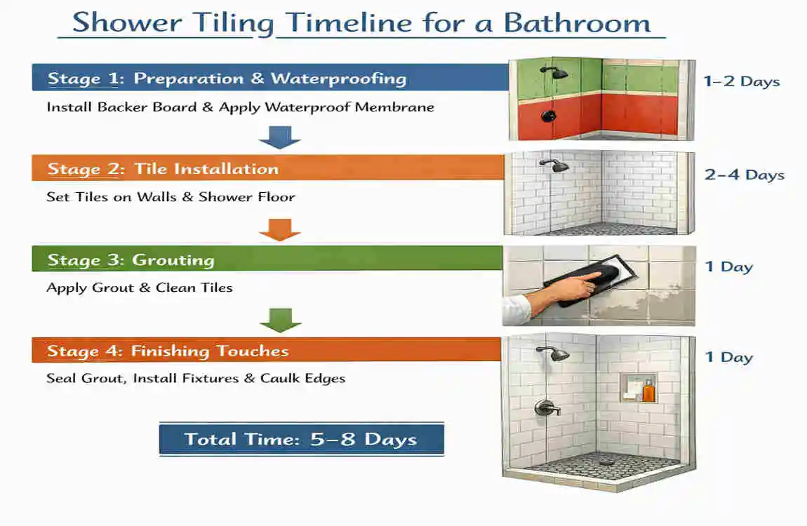 How Long to Tile a Bathroom