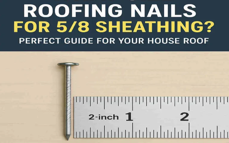 What Size Roofing Nails for 5/8 Sheathing? Perfect Guide for Your House Roof