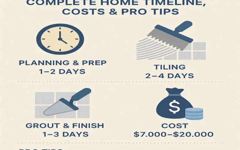 How Long to Tile a Bathroom: Complete Home Timeline, Costs & Pro Tips