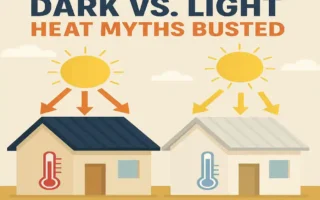 Are Different Color Metal Roofs Hotter on Your House? Dark vs Light Heat Myths Busted