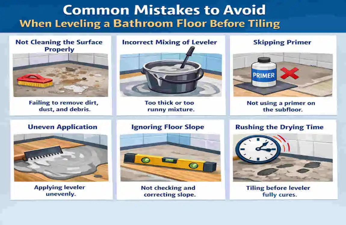 How to Level Your Bathroom Floo
