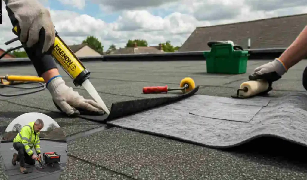how to repair leaking flat roof