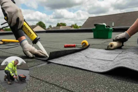 how to repair leaking flat roof