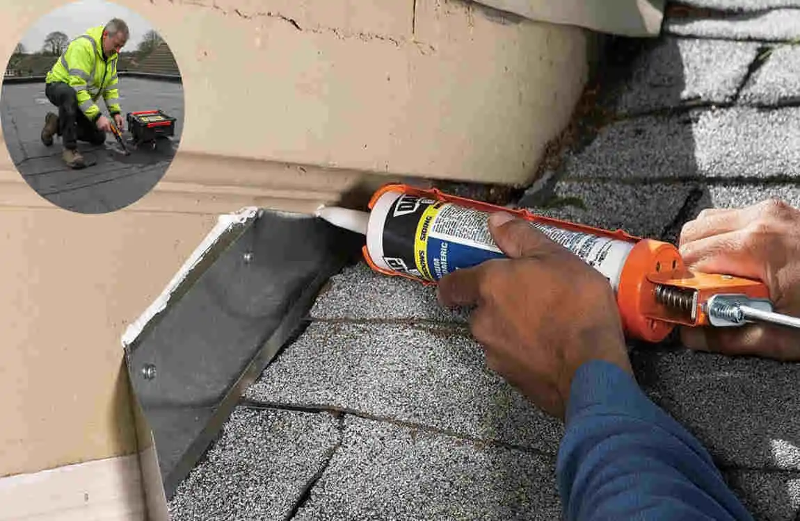 how to repair leaking flat roof