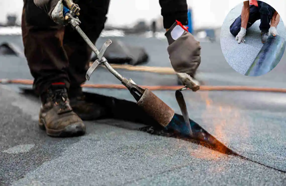 how to repair leaking flat roof