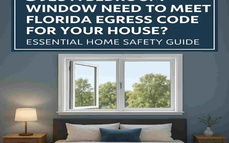 Does a Bedroom Window Need to Meet Florida Egress Code for Your House? Essential Home Safety Guide