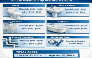 How much would it cost to replumb a bathroom?