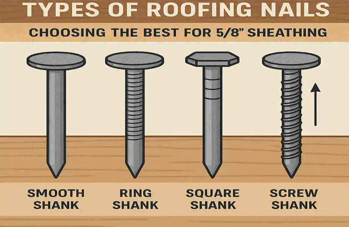 What Size Roofing Nails for 5/8 Sheathing? Perfect Guide for Your House Roof