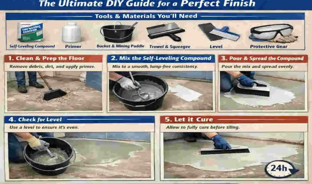 How to Level Your Bathroom Floo