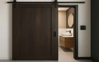 Stylish Bathroom Door Ideas: Sliding & Smart Tech for Homes