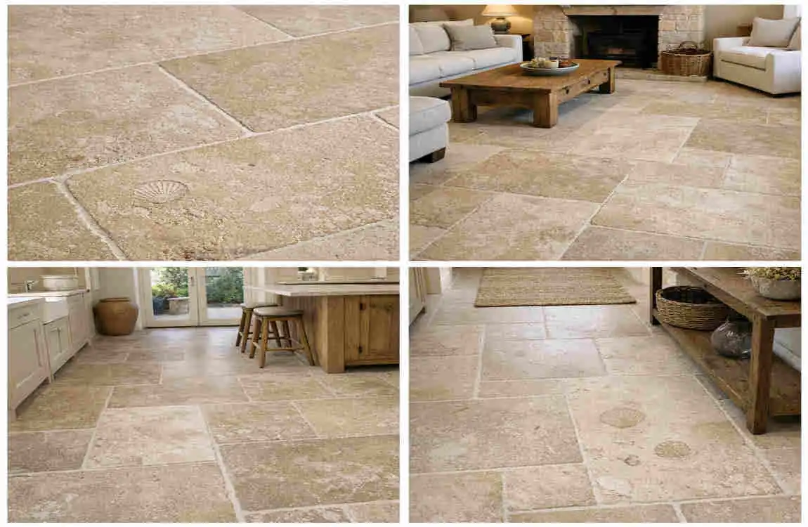 is limestone good for bathroom floors