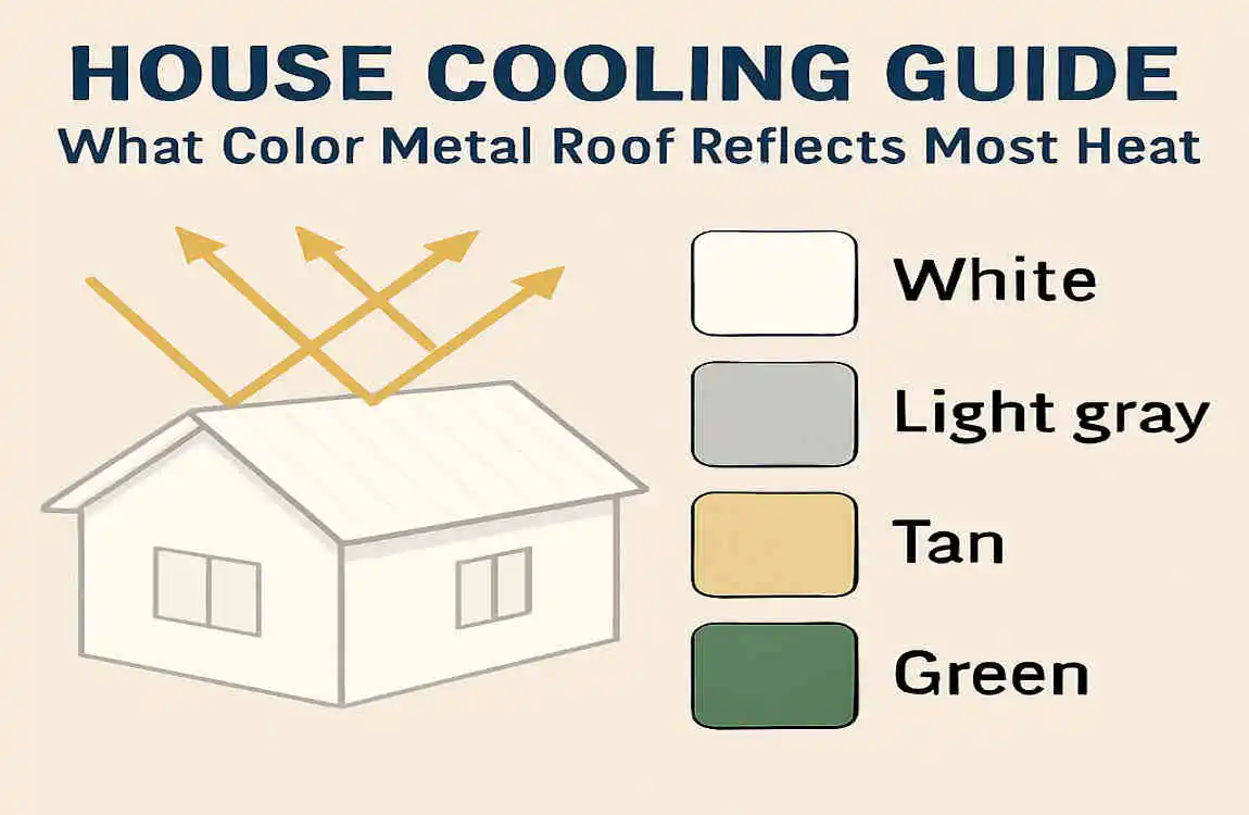 what color metal roof reflects most heat