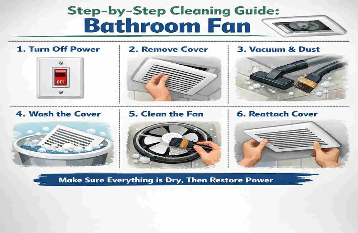 How to Clean Bathroom Fan