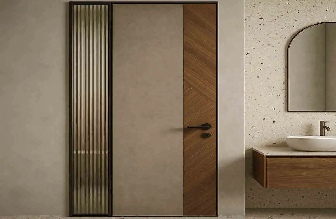 Stylish Bathroom Door Ideas: Sliding & Smart Tech for Homes