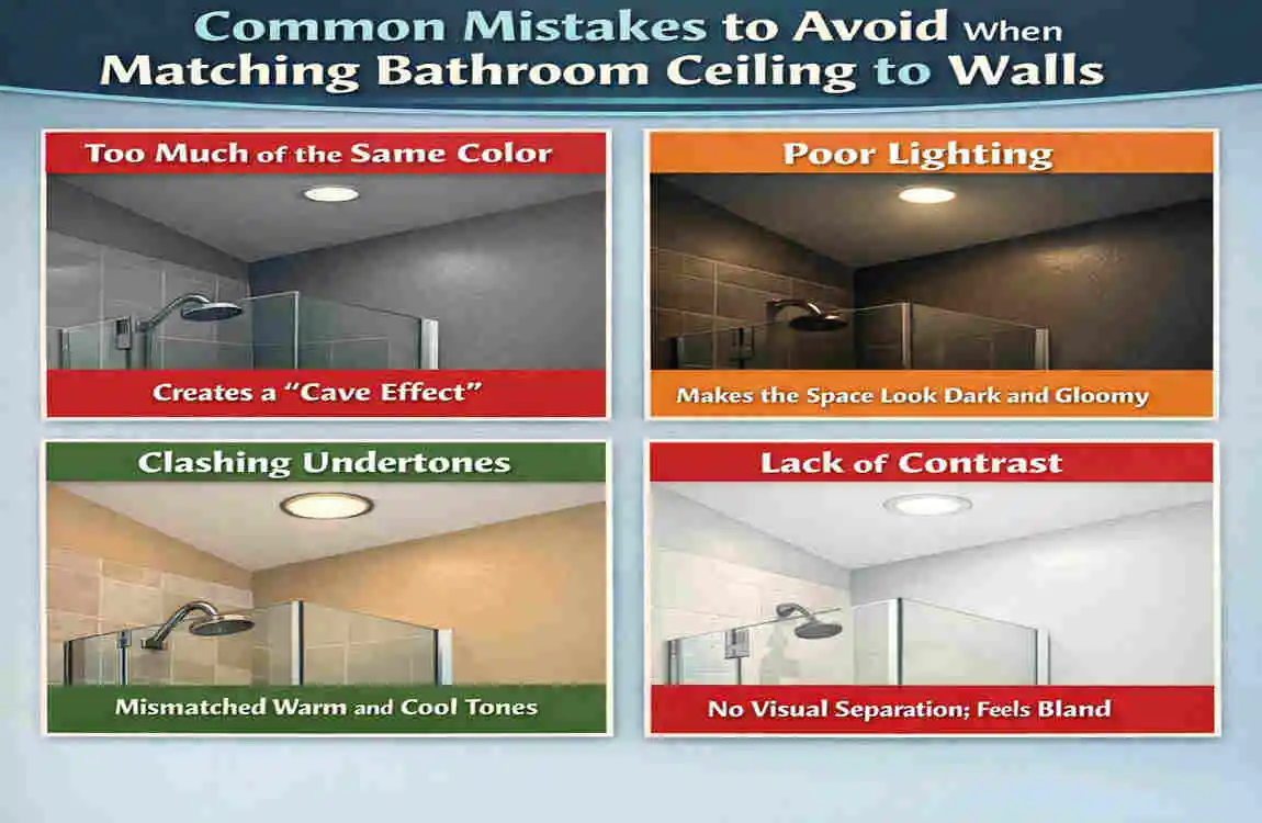 Should Bathroom Ceiling Be Same Color as Walls?