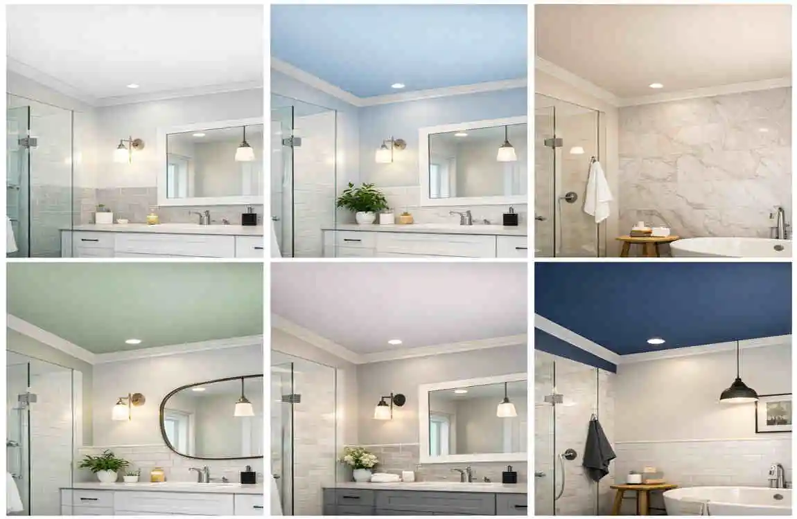 Should Bathroom Ceiling Be Same Color as Walls?