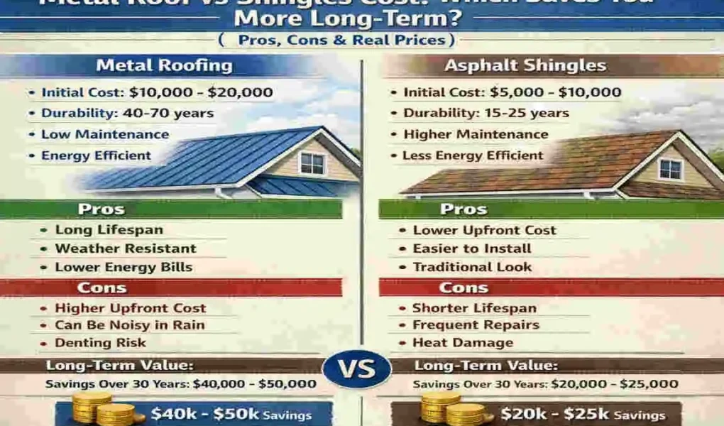 Metal Roof vs Shingles