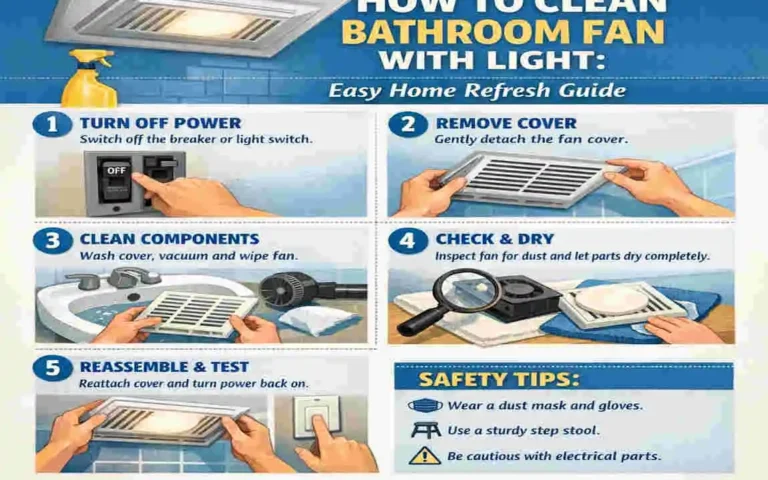 How to Clean Bathroom Fan with Light: Easy Home Refresh Guide