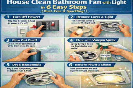 How to Clean Bathroom Fan