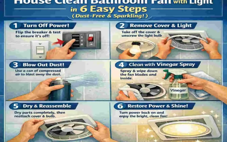 How to Clean Bathroom Fan