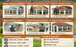 how to put a tiled roof on a conservatory