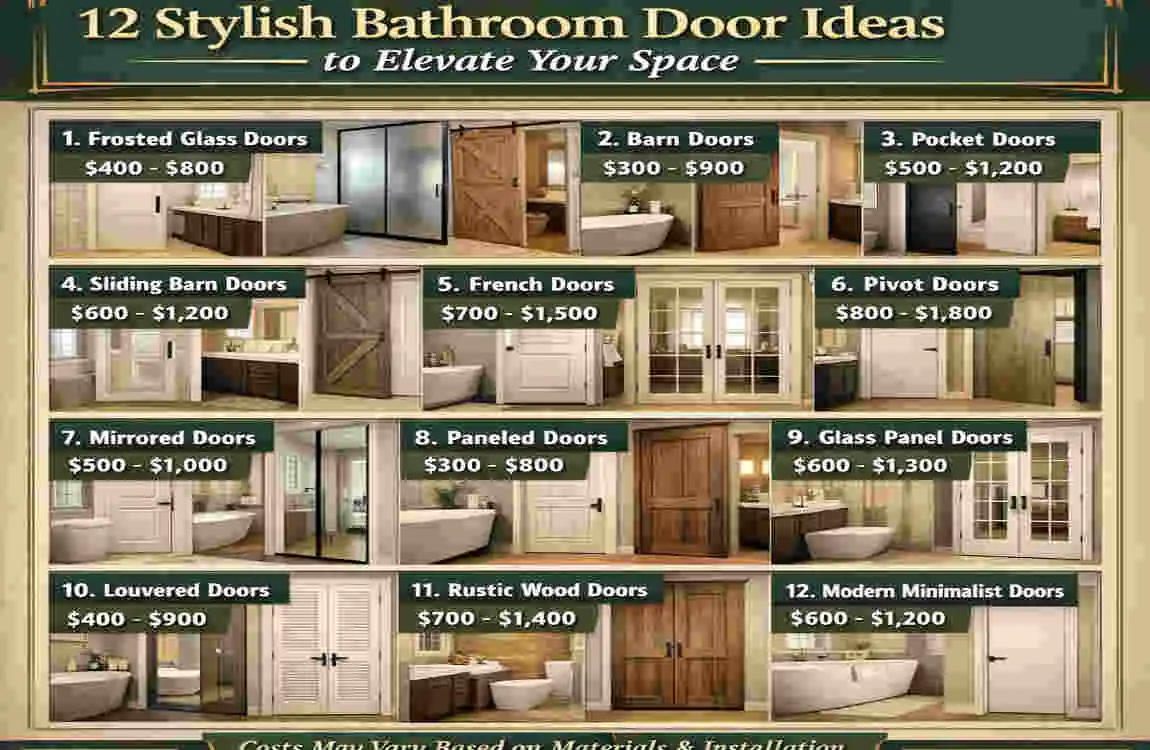 Stylish Bathroom Door Ideas: