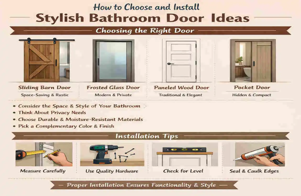 Stylish Bathroom Door Ideas: