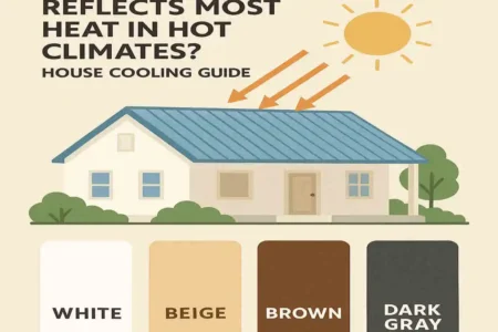 what color metal roof reflects most heat