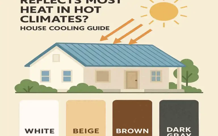what color metal roof reflects most heat