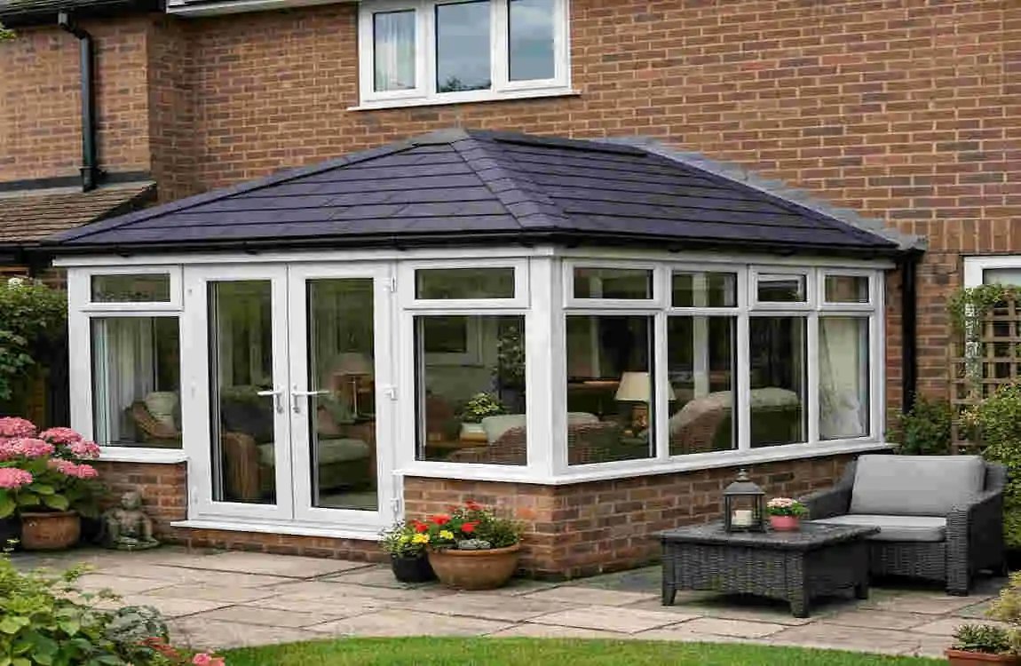 how to put a tiled roof on a conservatory