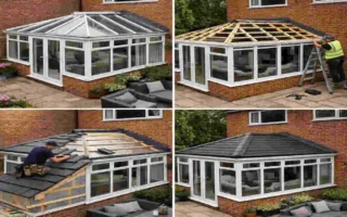 how to put a tiled roof on a conservatory