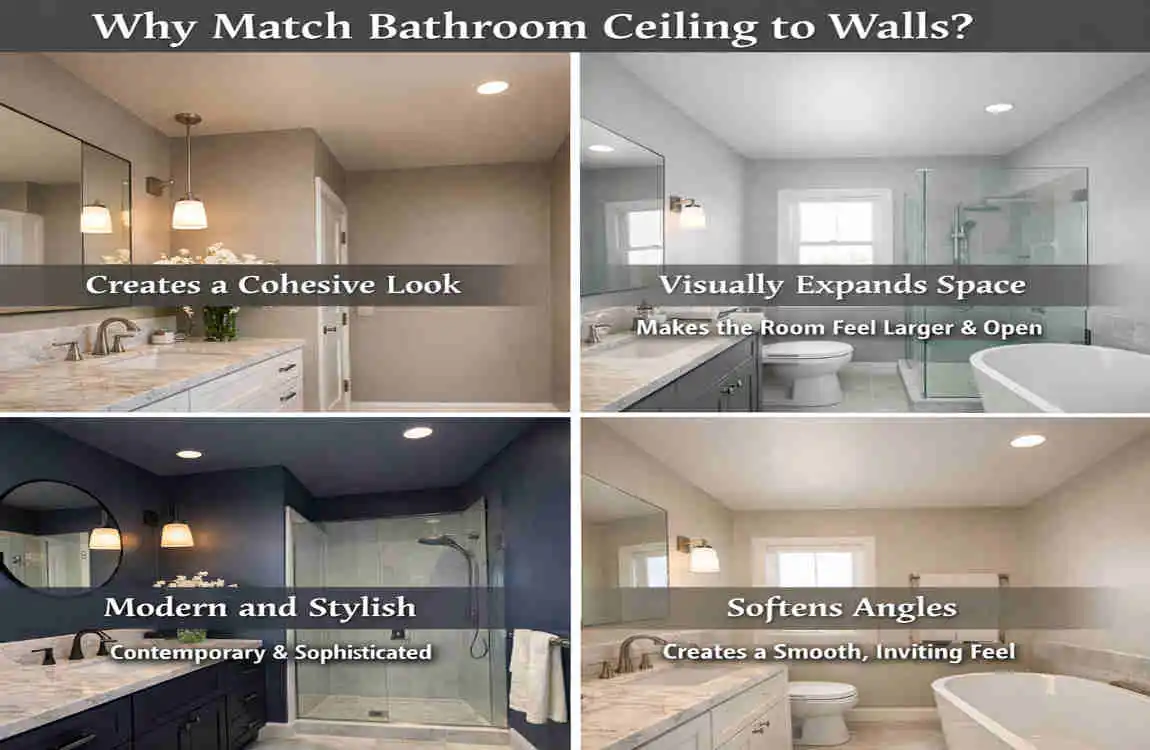 Should Bathroom Ceiling Be Same Color as Walls?
