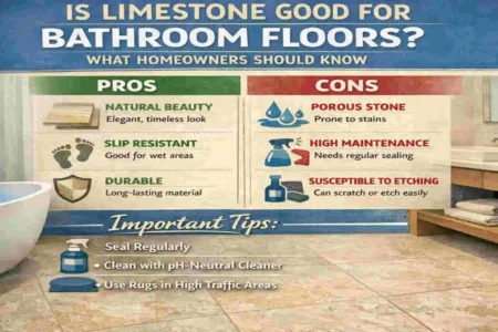 is limestone good for bathroom floors