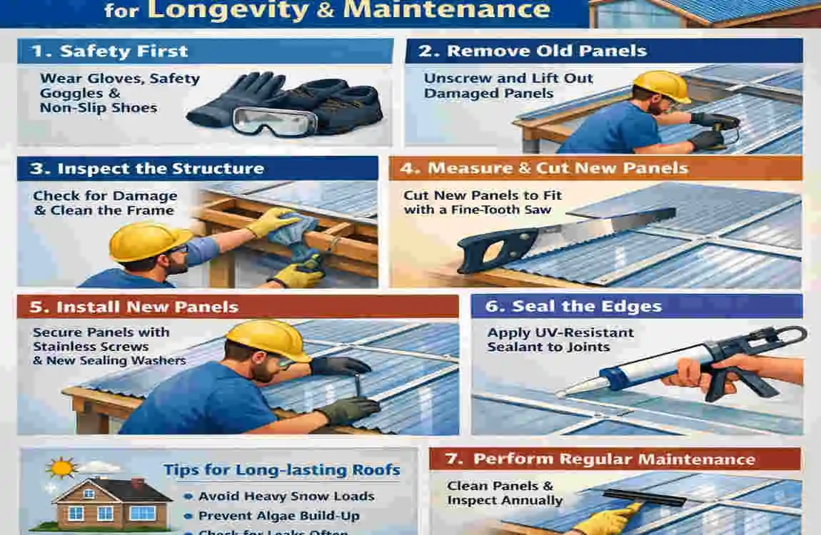 How to Replace Polycarbonate Roof Panels