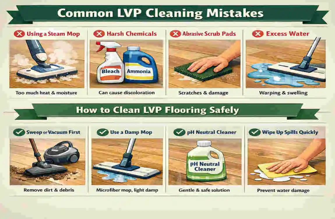 How to Clean LVP Flooring