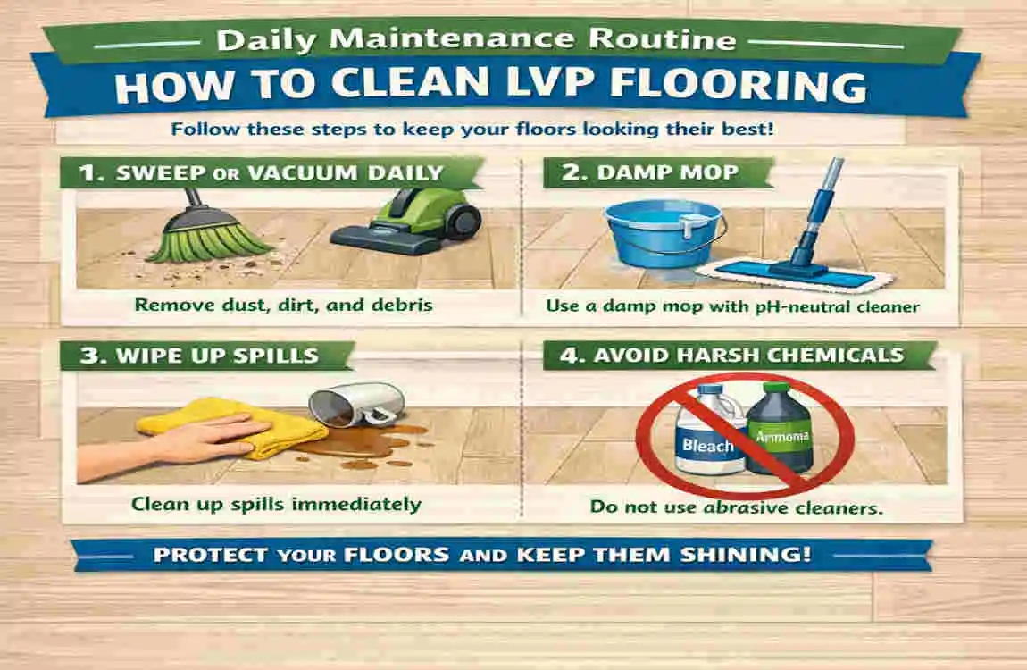 How to Clean LVP Flooring