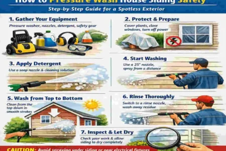 How to Pressure Wash House Siding