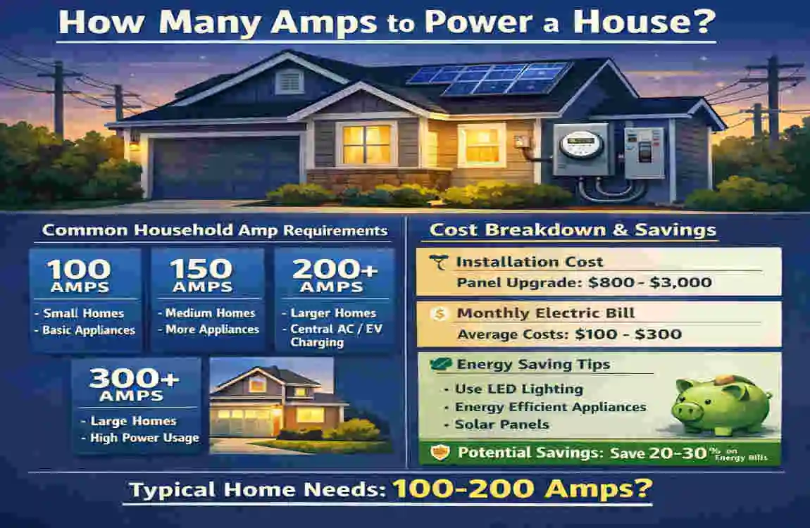 How Many Amps to Power a House