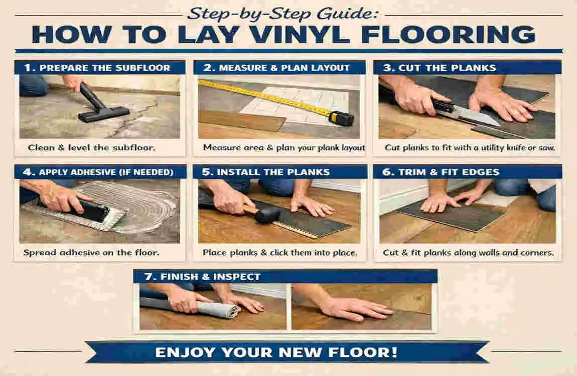 How to Lay Vinyl Flooring on Budget: Easy Tutorial