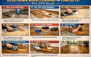 How to Install Glue-Down Wood Flooring on Concrete: Pro DIY Guide