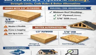 Can You Use 3/8 Plywood for Roofing? Strength Limits, Code Rules & Better Alternatives
