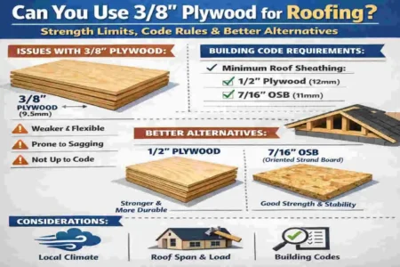 Can You Use 3/8 Plywood for Roofing? Strength Limits, Code Rules & Better Alternatives